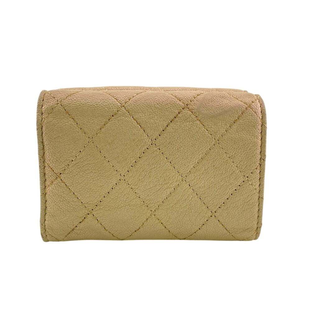 CHANEL Cream Caviar Leather Wallet - Picture 2 of 14